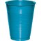 Party Central Disposable Drinking Party Tumbler Cups - 16oz. - Turquoise Blue - Club Pack of 240